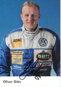 Oliver Götz  VW Auto Motorsport Autogrammkarte original signiert 