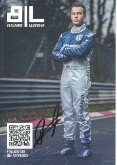 Benjamin Leuchter  VW Auto Motorsport Autogrammkarte original signiert 