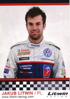 Jakub Litwin  VW Auto Motorsport Autogrammkarte original signiert 