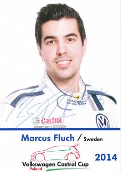 Marcus Fluch  2014  VW Auto Motorsport Autogrammkarte original signiert 