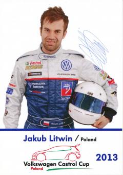 Jakub Litwin  2013  VW Auto Motorsport Autogrammkarte original signiert 