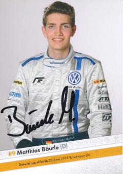 Matthias Bäurle  VW Auto Motorsport Autogrammkarte original signiert 