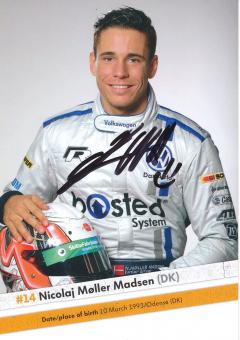 Nicolaj Møller Madsen  VW Auto Motorsport Autogrammkarte original signiert 