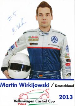 Martin Wirkijowski  VW Auto Motorsport Autogrammkarte original signiert 