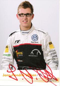 Jann Hendrik Ubben  VW Auto Motorsport Autogrammkarte original signiert 
