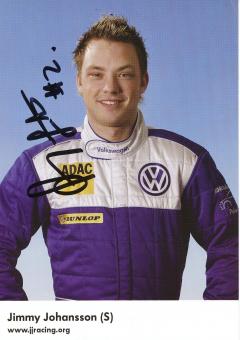 Jimmy Johansson  VW Auto Motorsport Autogrammkarte original signiert 