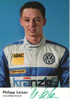 Philipp Leisen  VW Auto Motorsport Autogrammkarte original signiert 