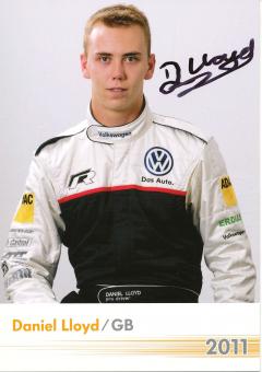 Daniel Lloyd  VW Auto Motorsport Autogrammkarte original signiert 