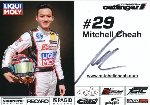 Mitchell Cheah  VW Auto Motorsport Autogrammkarte original signiert 