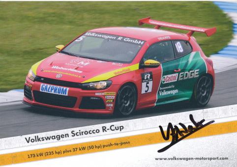Yann Ehrlacher  VW Auto Motorsport Autogrammkarte original signiert 