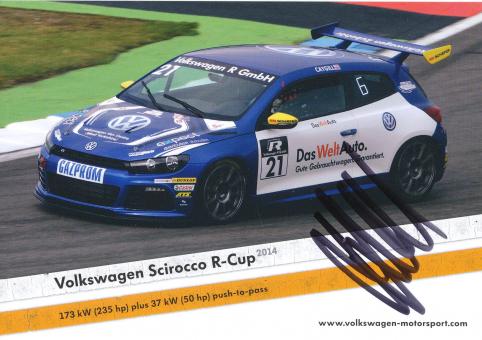 Josh Caygill  VW Auto Motorsport Autogrammkarte original signiert 