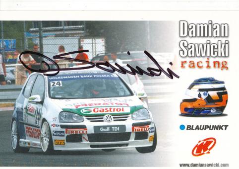 Damian Sawicki  VW Auto Motorsport Autogrammkarte original signiert 