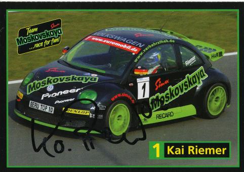Kai Riemer  VW Auto Motorsport Autogrammkarte original signiert 