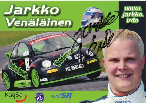 Jarkko Venäläinen  VW Auto Motorsport Autogrammkarte original signiert 