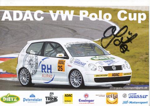 Oliver Götz  VW Auto Motorsport Autogrammkarte original signiert 