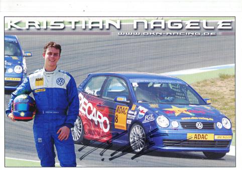 Kristian Nägele  VW Auto Motorsport Autogrammkarte original signiert 