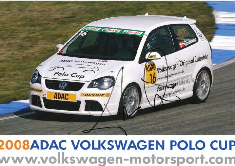 Thor Qualmann  VW Auto Motorsport Autogrammkarte original signiert 