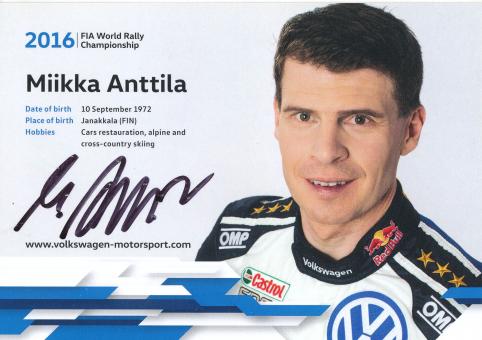 Miikka Anttila  FIN  VW Auto Ralley Motorsport Autogrammkarte original signiert 