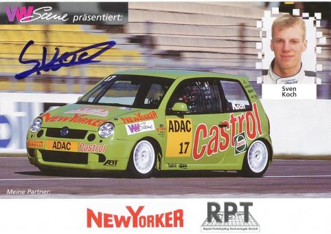 Sven Koch  VW Auto Motorsport Autogrammkarte original signiert 