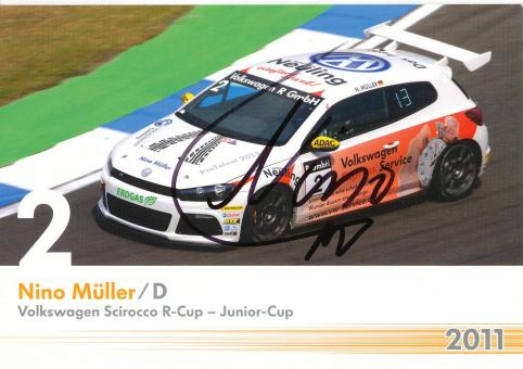 Nino Müller  VW Auto Motorsport Autogrammkarte original signiert 