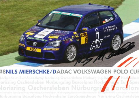Nils Mierschke  VW Auto Motorsport Autogrammkarte original signiert 
