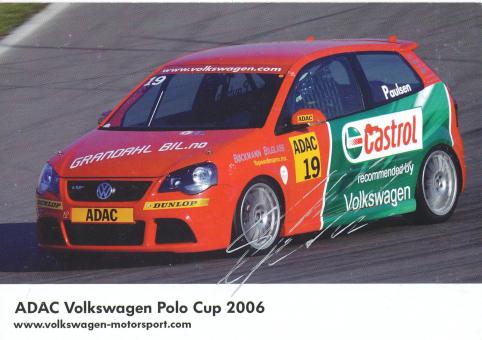 Stian Paulsen  VW Auto Motorsport Autogrammkarte original signiert 