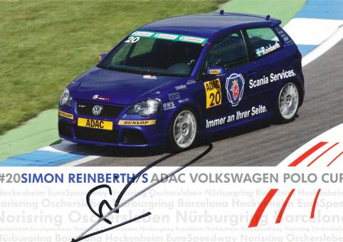 Simon Reinberth  VW Auto Motorsport Autogrammkarte original signiert 