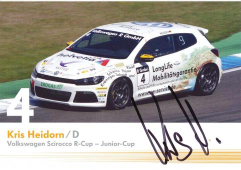 Kris Heidorn  VW Auto Motorsport Autogrammkarte original signiert 