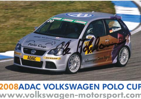 Ole Holzkamm  VW Auto Motorsport Autogrammkarte original signiert 