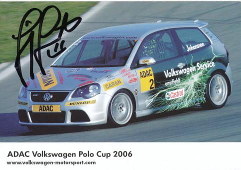 Jimmy Johansson  VW Auto Motorsport Autogrammkarte original signiert 