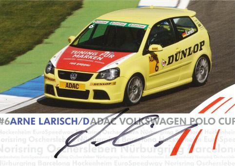 Arne Larisch  VW Auto Motorsport Autogrammkarte original signiert 