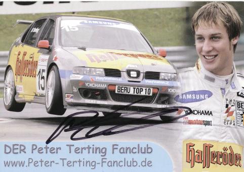 Peter Terting  Seat  Auto Motorsport Autogrammkarte original signiert 