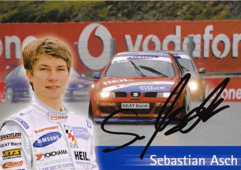 Sebastian Asch  Seat  Auto Motorsport Autogrammkarte original signiert 