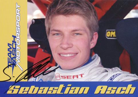 Sebastian Asch  Seat  Auto Motorsport Autogrammkarte original signiert 