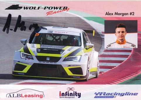 Alex Morgan  Seat  Auto Motorsport Autogrammkarte original signiert 