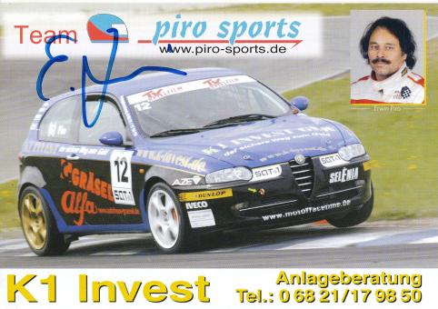 Erwin Piro  Seat  Auto Motorsport Autogrammkarte original signiert 