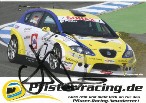 Andreas Pfister  Seat  Auto Motorsport Autogrammkarte original signiert 