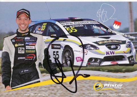 Andreas Pfister  Seat  Auto Motorsport Autogrammkarte original signiert 