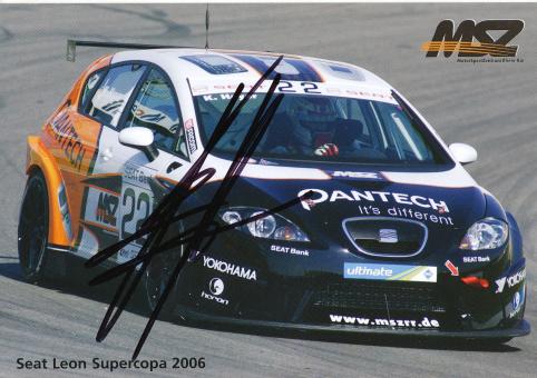 Kenneth Heyer  Seat  Auto Motorsport Autogrammkarte original signiert 