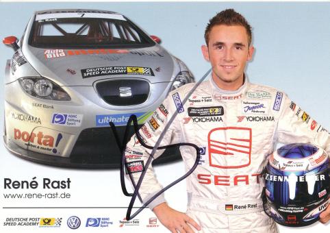 Rene Rast  Seat  Auto Motorsport Autogrammkarte original signiert 