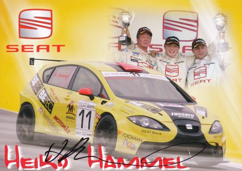 Heiko Hammel  Seat  Auto Motorsport Autogrammkarte original signiert 