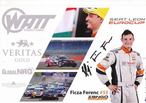 Ficza Ferenc  Seat  Auto Motorsport Autogrammkarte original signiert 