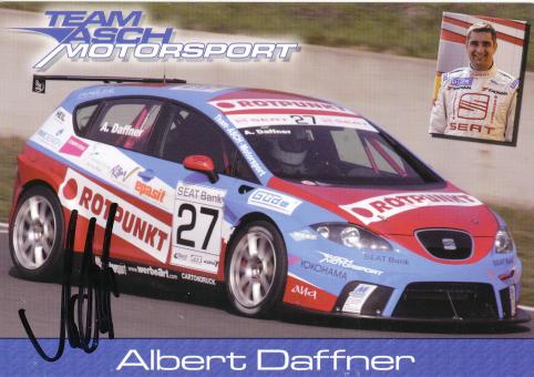 Albert Daffner  Seat  Auto Motorsport Autogrammkarte original signiert 