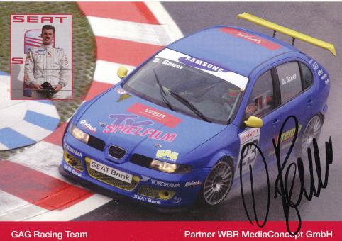 Daniel Bauer  Seat  Auto Motorsport Autogrammkarte original signiert 