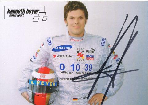 Kenneth Heyer   Seat  Auto Motorsport Autogrammkarte original signiert 