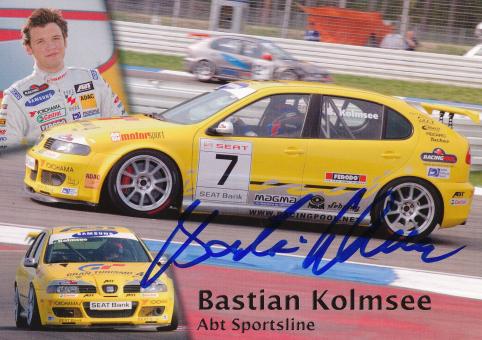 Bastian Kolmsee   Seat  Auto Motorsport Autogrammkarte original signiert 