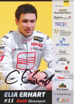 Elia Erhart   Seat  Auto Motorsport Autogrammkarte original signiert 
