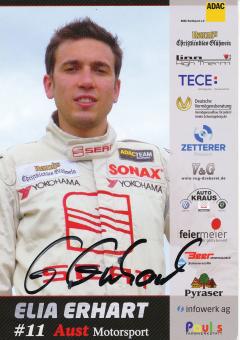 Elia Erhart   Seat  Auto Motorsport Autogrammkarte original signiert 