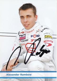Alexander Rambow  Seat  Auto Motorsport Autogrammkarte original signiert 