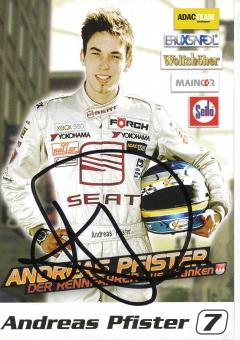 Andreas Pfister   Seat  Auto Motorsport Autogrammkarte original signiert 